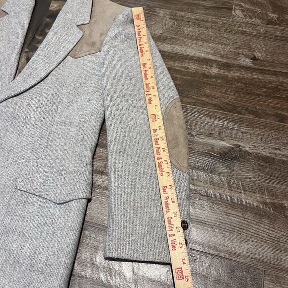 VINTAGE Pendelton Mens Blazer Tan 40 Virgin Wool Western Sports Coat Jacket USA - Picture 13 of 16